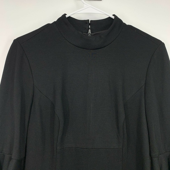 Trina Turk Black Tiered Bell Sleeve Dylan Dress - Picture 4 of 12